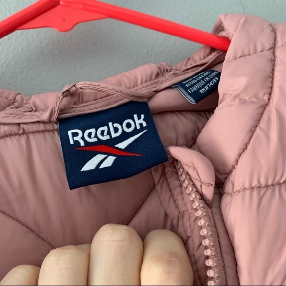 Reebok Dusty Rose Packable Full Zip Coat Size M - Picture 8 of 11
